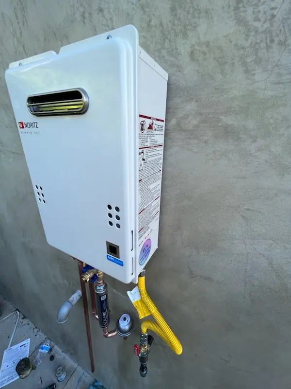 Tankless water heater installation for Oakwood Park homes